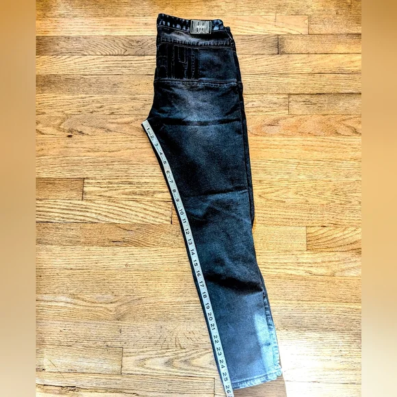 Evisu Kuro Raw Denim Jeans Sz 28 - Picture 3 of 15